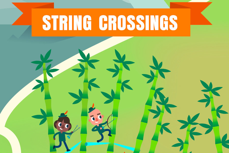 Screenshot of Bow Quest string crossings areas